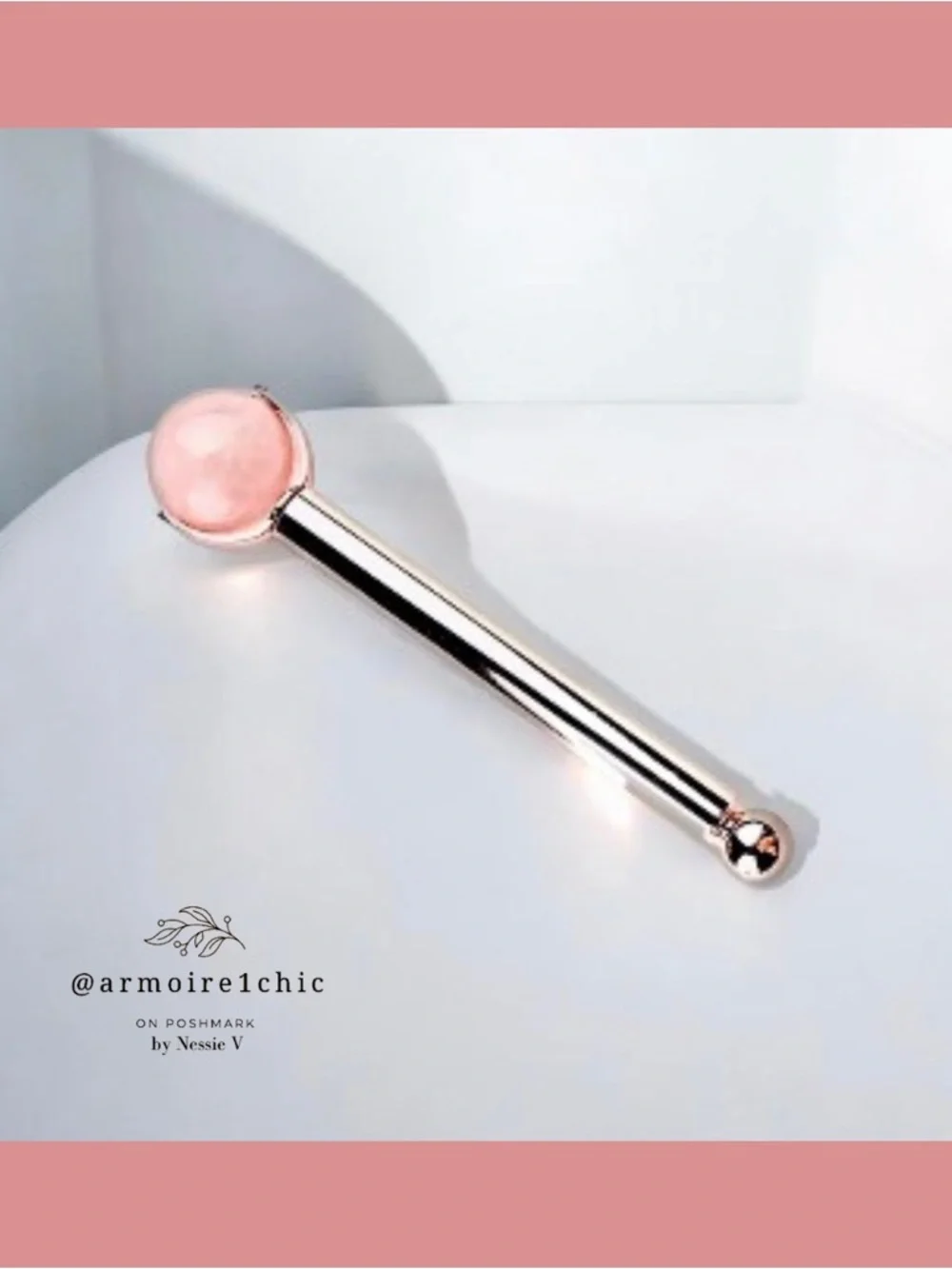 GUA SHA | Large Round Ball Rose Quartz Facial Roller and Cooling Stone